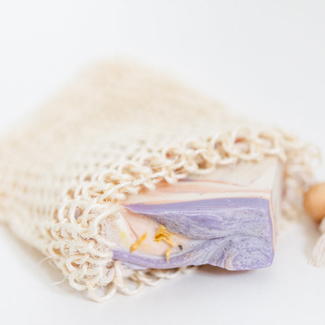 Cleansing Bar and Agave Fiber Soap Bag Gift Set